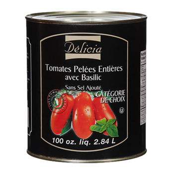 Italian Peeled Tomatoes w/ Basil - Delicia
