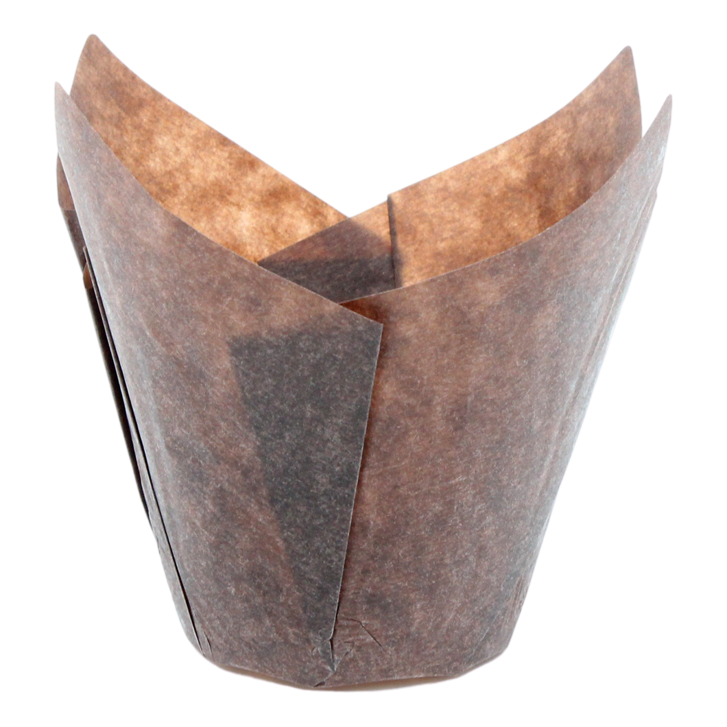 Brown Tulip Muffin Cups XL