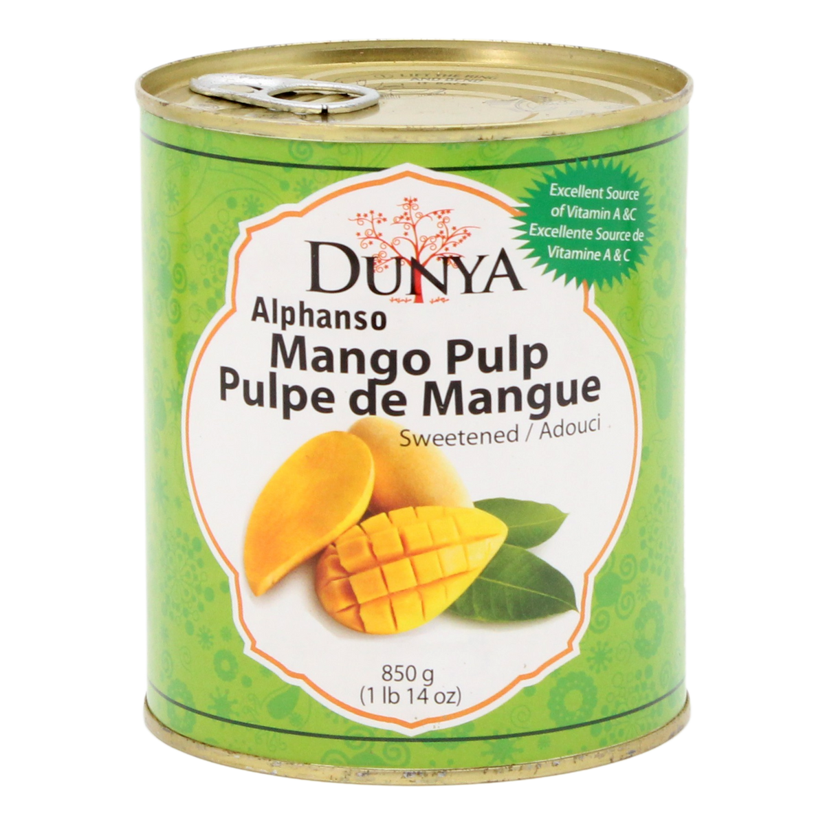 Alphonso Mango Pulp Sweetened Konrads Specialty Foods & Ingredients