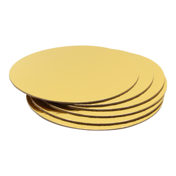 Cake Boards Gold Round 8-Inch