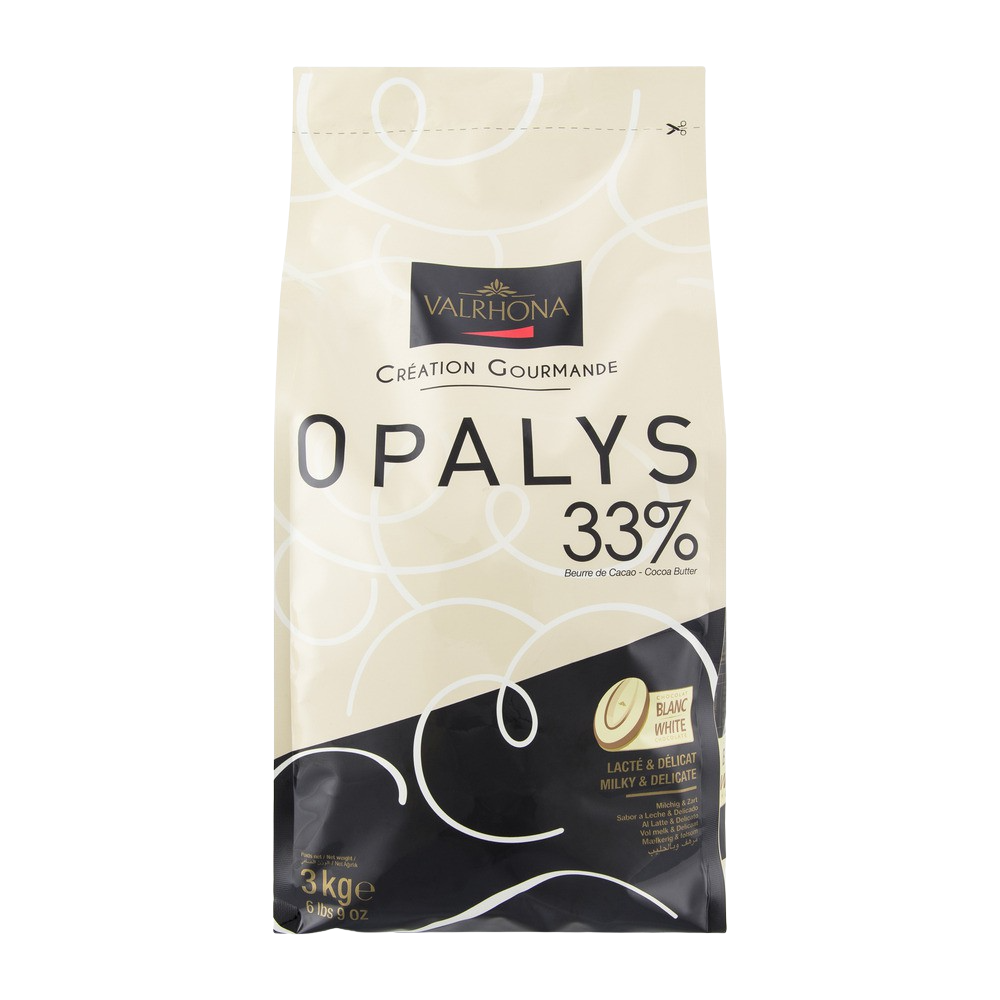 Valrhona Opalys 33% White Chocolate