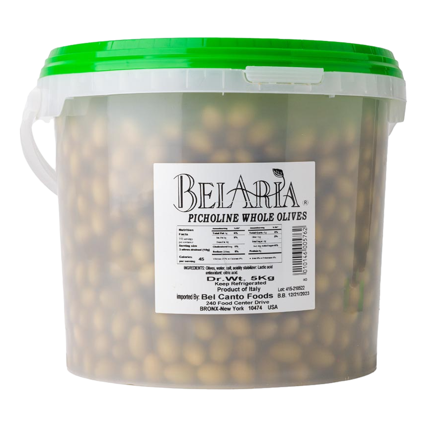 Green Picholine Olives Whole - BelAria