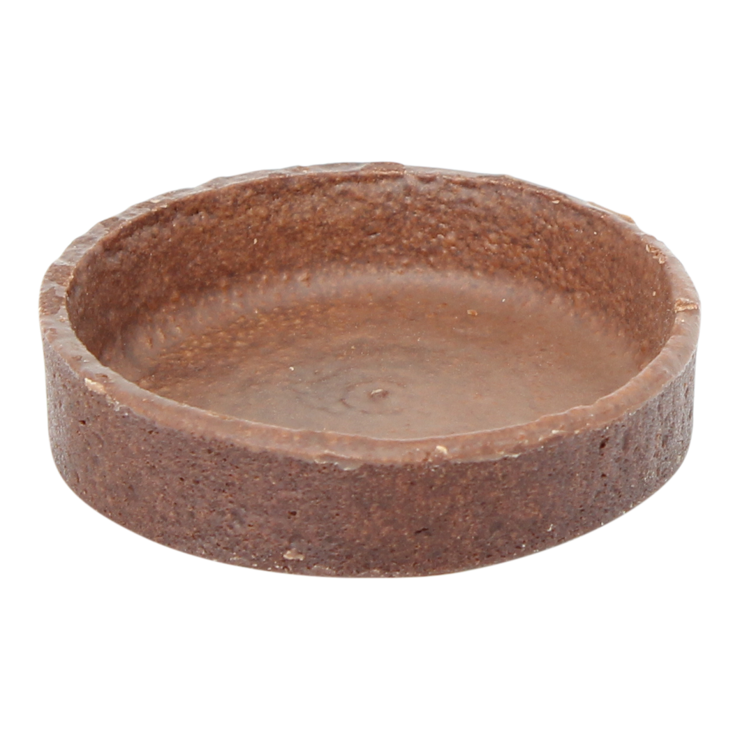 Large Chocolate Round Tart Shells