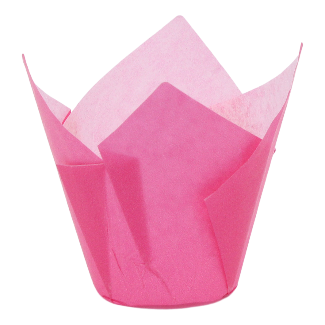 Pink Tulip Muffin Cups