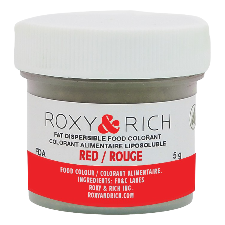 Colorants alimentaires liposolubles de Roxy & Rich - Rouge