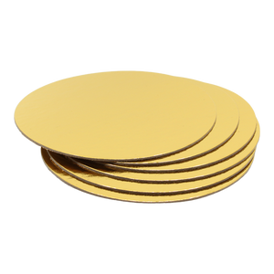 Cake Boards Gold Round 8-Inch