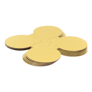 Pastry Boards Gold Round w/ Tab