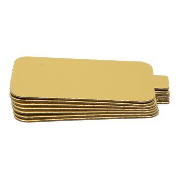 Cake Boards Gold Rectangular Mono Portion