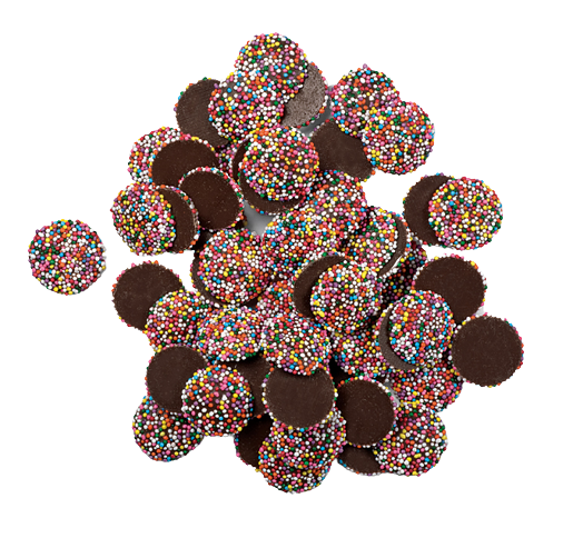 Rainbow Nonpareils Chocolates