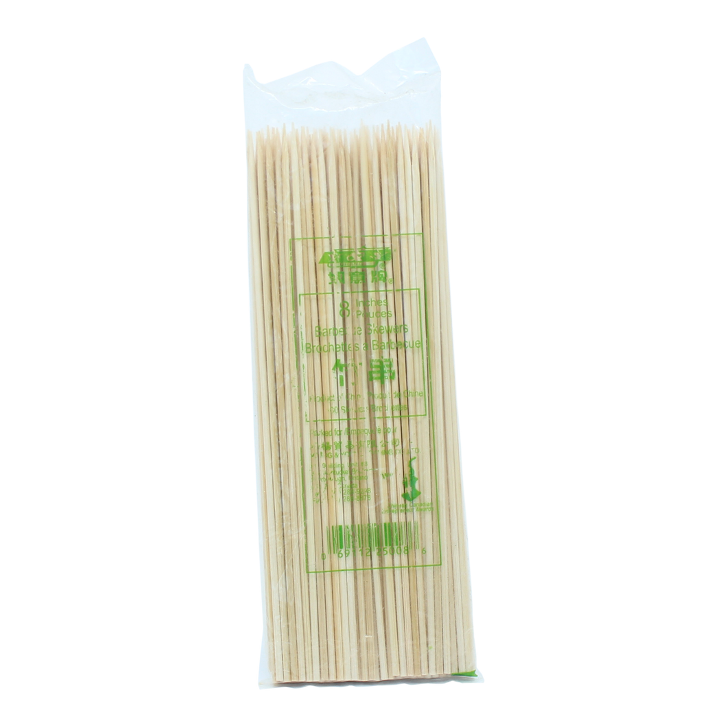 Bamboo Skewers - 8 Inch